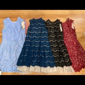 Lot of 4 Lace Francesca’s Collection Dresses